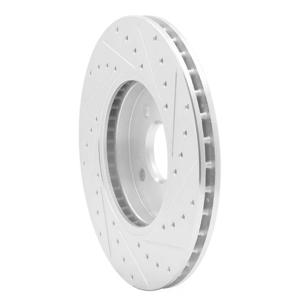 Dynamic Friction Company 631-54050L DFC Brake Rotor - Drilled And Slotted - Silver