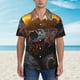 thumbnail image 2 of Fotbe Lizard With Sunglasses Sunset Camisa Hawaiana para Hombre Unisex – Camisa Casual de Verano con Botones de Manga Corta de Algodón y Lino,Large, 2 of 7