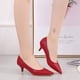 thumbnail image 3 of Zapatos Stunner para mujer, estilo clásico, tacón bajo, color rojo, talla 42, 3 of 5