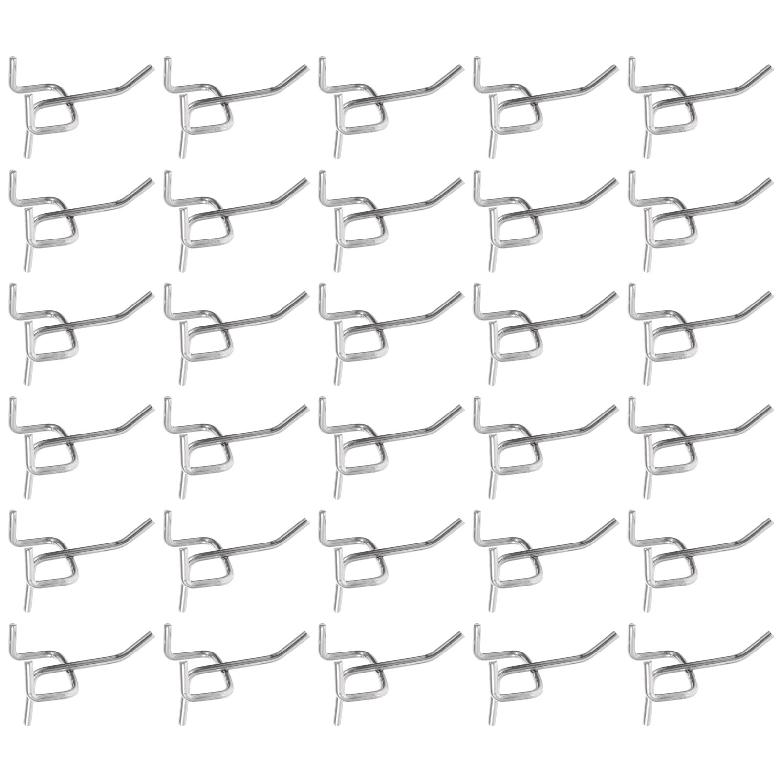 60 Pack 2/4/6 Inch Black Pegboard Hooks, 1/4 Heavy Duty Peg Board Shelving Hook 60 Pack 2/4/6 Inch Black Pegboard Hooks, 1/4 Heavy Duty Peg Board Shelving Hook