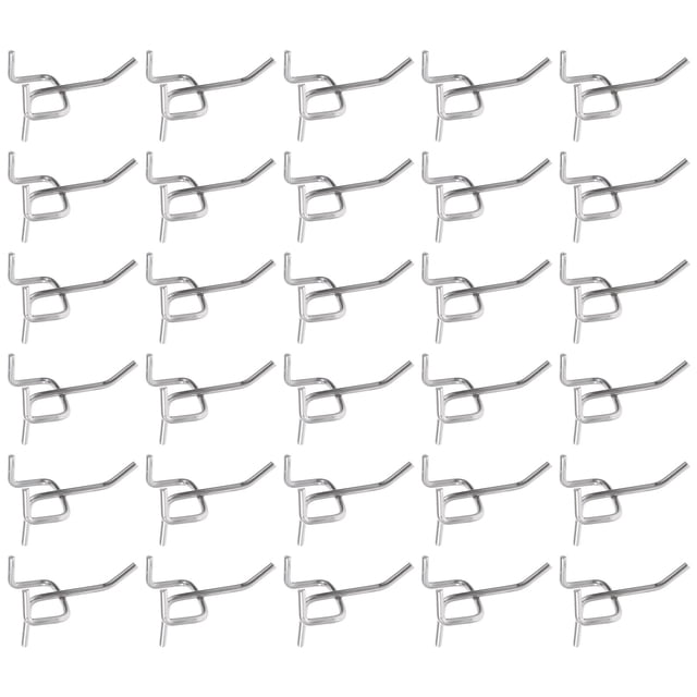 50 Pcs Pegboard Hooks Heavy Duty Iron Peg Board Hooks for Home Garage Shop