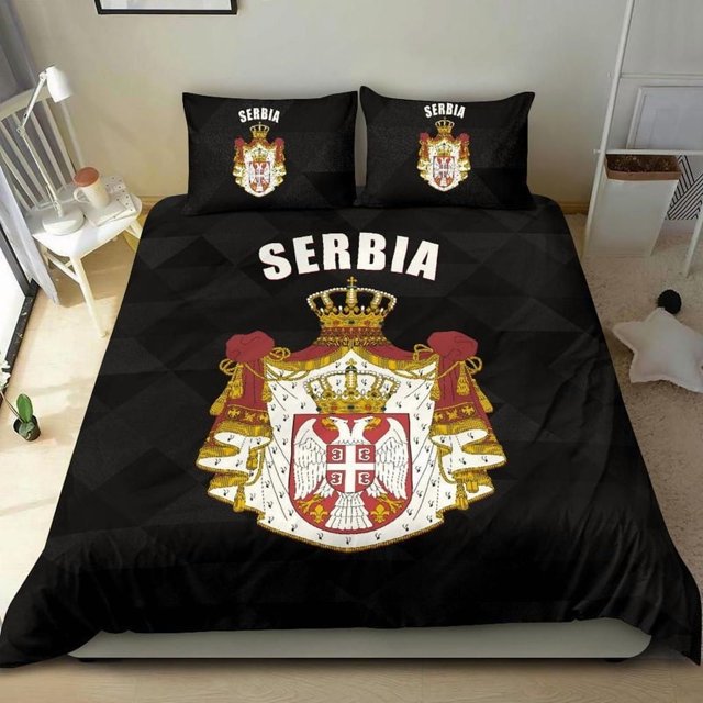 Serbia Ensemble de Literie Serbe Est Moi Ver 01 RLT7