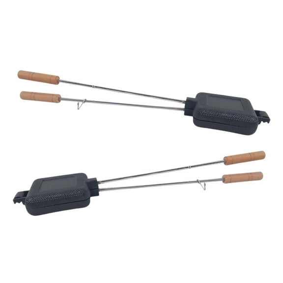 Lifespace Grill/ Stove Top Cast Iron Toasted Sandwich & Pie Makers - 2 pack
