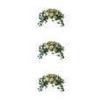 thumbnail image 4 of Transemion 1/2/3 Artificial Flower Wreath - Add Of Beauty To Door Threshold Realistic Appearance white green 3PCS, 4 of 6