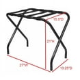 thumbnail image 5 of Pilaster Designs Black Metal Foldable Luggage Rack Stand With Nylon Belt, 5 of 6
