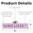 thumbnail image 2 of Horse Lover Plastic Street Sign - 6 Inch X 18 Inch Gift Animal Rider Equestrian Pet Nature Ranch Stable Loyal Decor Family Love, 2 of 4