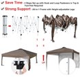 thumbnail image 6 of InstaHibit 10x10 Ft Pop Up Canopy with Sidewall & Bag Party Tent Outdoor Event, 6 of 12