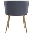 thumbnail image 3 of Meridian Furniture Skylar Gray Velvet Dining Chair (Set of 2), 3 of 7