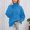Blue, variant on Womans Sweater Elegant Crochet Pattern High Neck Pullover Sweater Soft Knit Casual Comfort Turtleneck Top for Daily Wear and Versatile Styling
