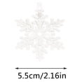 thumbnail image 2 of Guirnalda de cuentas de cobre con forma de colibrí para ventana, adornos de Navidad, adornos de copos de nieve transparentes de acrílico, cadena de cuentas de hojas, adornos colgantes de hielo, 2 of 3