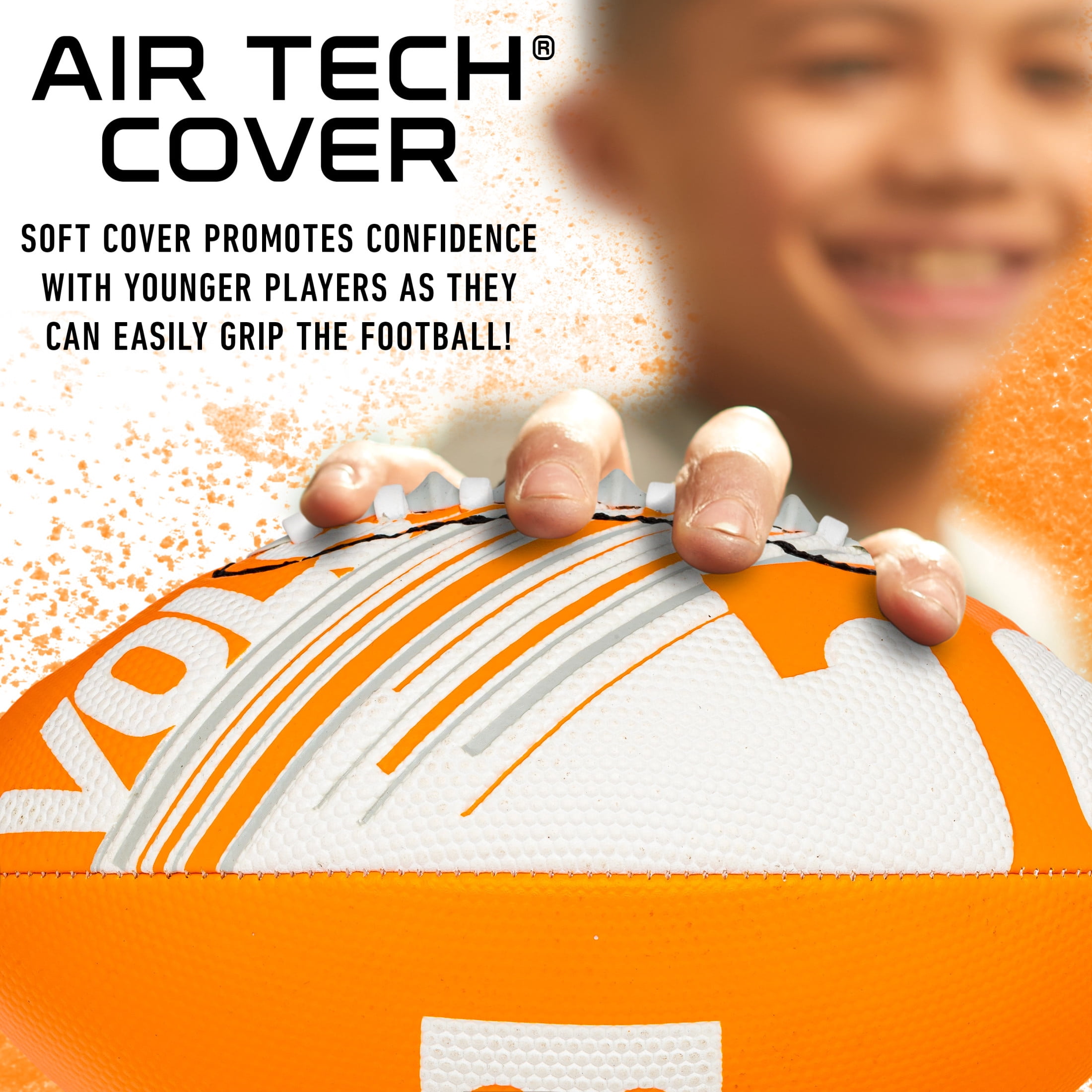 NCAA Tennessee Volunteers Football - Youth Mini Football - 8.5" Football- SPACELACE Easy Grip Texture- Perfect for Kids !