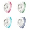 thumbnail image 1 of Mini ventilador recargable por USB con cómoda correa de muñeca, ventilador portátil con forma de reloj para viajes en interiores o exteriores., 1 of 8