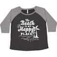 thumbnail image 3 of Inktastic The Beach is My Happy Place with Palm Trees Women's Plus Size T-Shirt, 3 of 5
