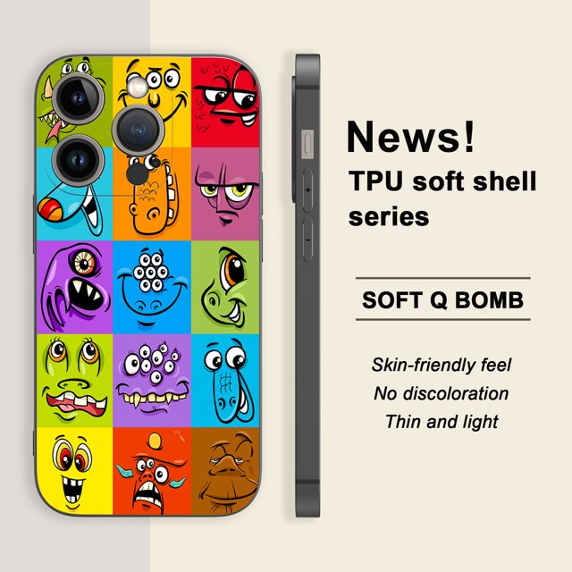 Mejore la apariencia de su teléfono: mejore la estética con esta funda de teléfono con diseño gráfico único para iPhone 15 Pro Max 14 13 12 Pro 11