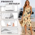 thumbnail image 3 of HELLHERO Rooster Cabin Irregular Hem Sundress, Side Pockets Sleeveless Sundress with Round Neck With Side Pockets for Vacation, 3 of 8