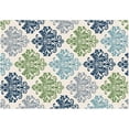 thumbnail image 1 of Great American Distributors IOFN.07.CR.8X10 8 x 10 ft. Island Breeze Tendril Floral & Botanical Rug, Cream & Green, 1 of 1