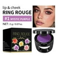 thumbnail image 1 of EGNMCR 2-in-1 Ring Rouge Lip and Cheek Color Portable Shiny Tint for Multi-Use Makeup lips care, 1 of 1