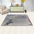 thumbnail image 3 of Coolnut Lightweight Non Slip Carpet Mats 60 x 39 inch (5'x 3'3"), Area Soft Rugs Floor Mat Rug Decoration for Kids Room Living Room Elephant Playing Basketball, 3 of 6