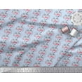 thumbnail image 3 of Soimoi Blue Cotton Voile Fabric Heart & Perfume Bottles Women Print Fabric by Yard 42 Inch Wide, 3 of 3