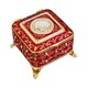thumbnail image 4 of Caja de joyería vintage perfecl decorativa metal rojo, 4 of 8