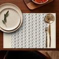 thumbnail image 4 of Brown Christmas Deer Pattern Summer Placemats Table Placemats Set Of 6-Linen Kitchen Washable Placemats Table Mats 11.8"x17.7" Non-Slip Heat Resistant, 4 of 5