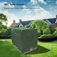 thumbnail image 3 of IBC Tote Cover, 420D Oxford Cloth Sunshade, Outdoor Water Tank Waterproof Cover for 1000L(264Gal) IBC Container, Ton Barrel Protective Hood Cover for Garden Backyard, Green, 3 of 6