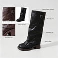thumbnail image 6 of Slouchy Mid Calf Boots for Women,Fold over Boots,Slouchy Knee High Boots, 6 of 7