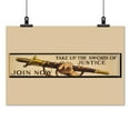 thumbnail image 2 of Print: Take Up The Sword Of Justice. Join Now, 1915, 2 of 4