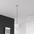 thumbnail image 2 of Dainolite Metal Modern 1 Light Thomson Gold Pendant, 2 of 13