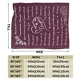 thumbnail image 3 of Wijzvio To My Daughter Throw Blanket Soft Fuzzy Fleece Blanket For Couch Bed Living Room Decoration 80"X60", 3 of 9