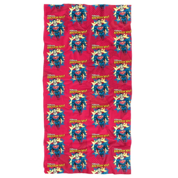 Superman The American Way Officially Licensed Beach Towel 30' X 60'