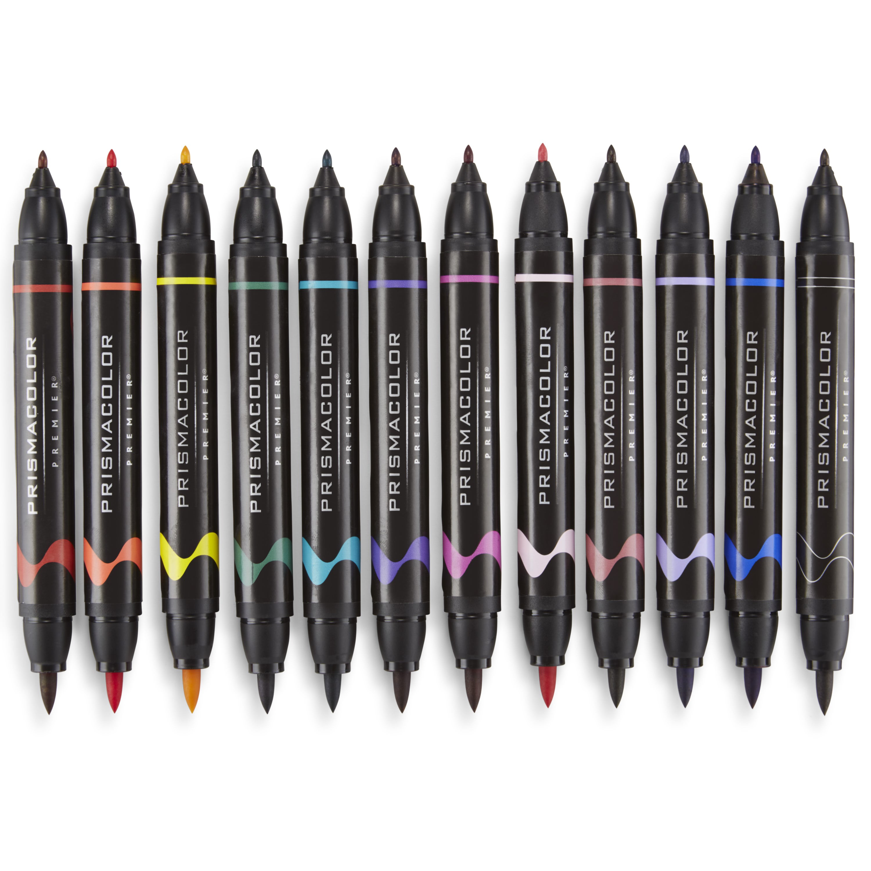  Prismacolor Premier Double-Ended Art Markers, Fine and Brush  Tip, 12 Pack : Everything Else