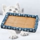 thumbnail image 5 of Estera de verano para mascotas, lino tejido de vid, refrescante, transpirable, suave, cómoda, cama refrescante para perros y gatos, 5 of 8