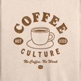 thumbnail image 3 of Instant Message - Coffee Culture No Coffee No Work - Women's Lightweight French Terry Long Sleeve Shirt, 3 of 6