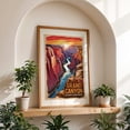 thumbnail image 5 of Retro Travel Art: The Majestic Grand Canyon - Arizona Illustration Travel Poster Nature Landscape Sunset Desert Vintage Poster Unframed Wall Art Print 16 x 24 inches, 5 of 60