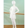 thumbnail image 4 of YONGHS Kids Girls Long Sleeve Ballet Dance Tutu Dress Gymnastic Skating Leotard, 4 of 7