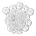 thumbnail image 4 of 100x Colgantes Huecas Adornos de Conector Colgantes de Abalorios para DIY Pendiente Artesanía Fabricació Blanco Gloria dijes colgantes, 4 of 8