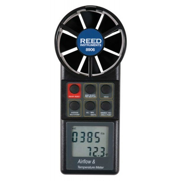 REED 8906 Thermo-anémomètre CFM (Volume d'Air)