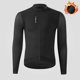 thumbnail image 3 of CHEJI Jerseys de ciclismo de invierno de polar para hombre, mangas largas, cremalleras completas, ropa con forro polar, ropa deportiva para andar en bicicleta, transpirable, delgada, 2 colores, 3 of 5