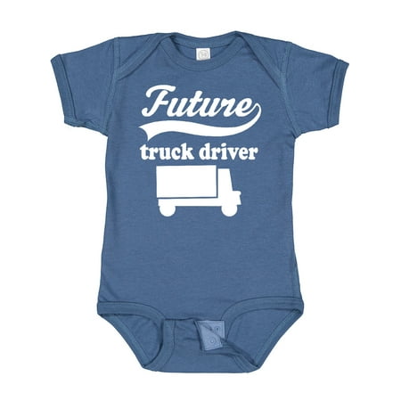 

Inktastic Future Truck Driver Boys Gift Baby Boy Bodysuit