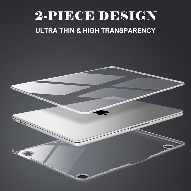 Matte Clear Hard Case For MacBook Air 13.6" 2025 M4 / M3 / M2 - 3D Effect See-Through Cover With Keyboard Protector, Cactus Design