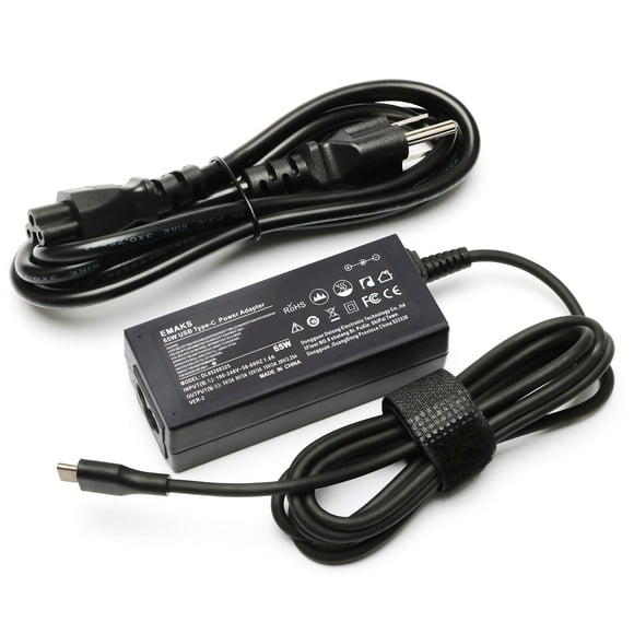 Cargador Emaks USB-C tipo C de 45 W y 65 W para HP Chromebook X360