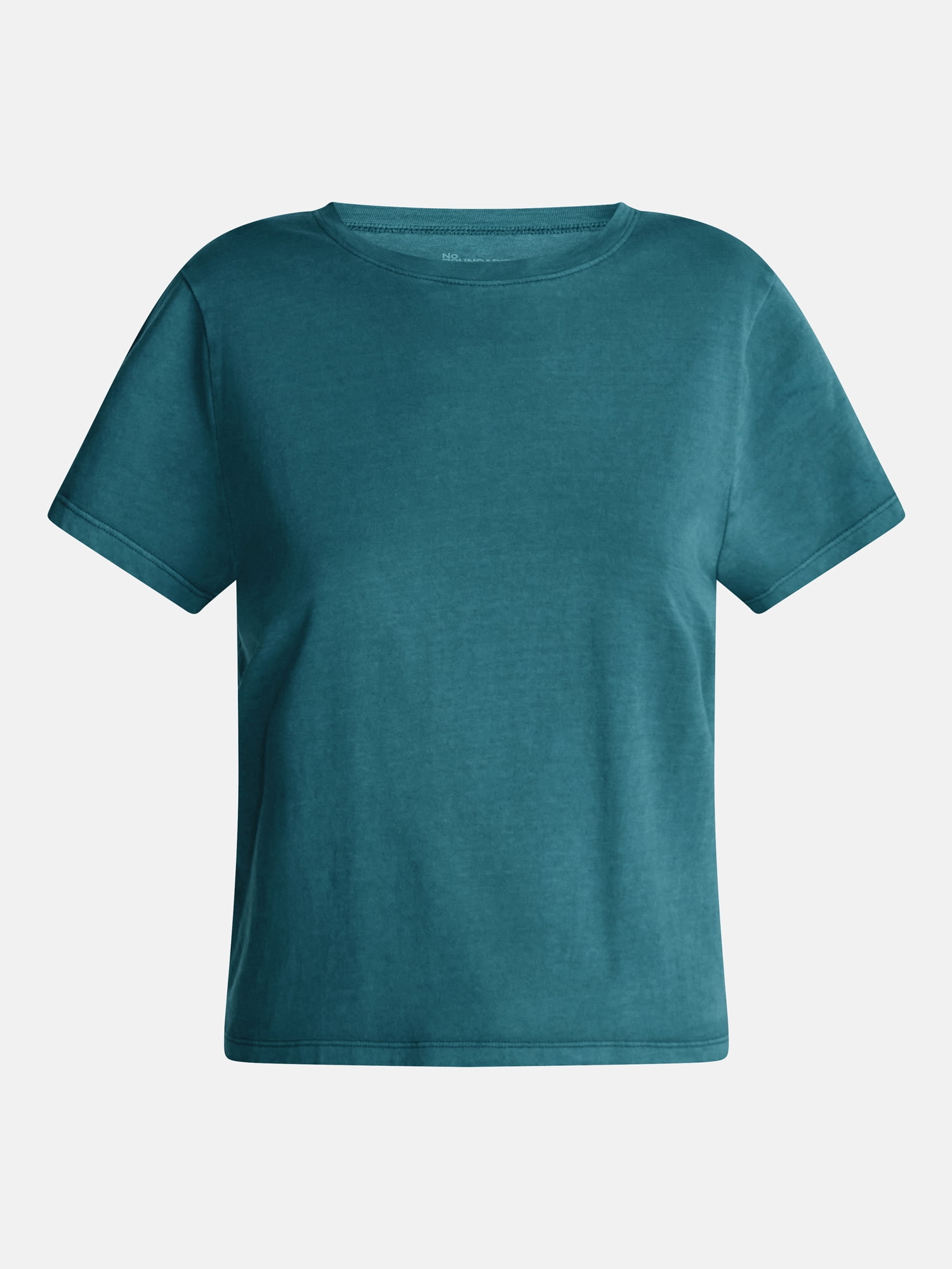 No Boundaries Washed Relaxed Fit Cotton Tee, Women's XXS-XXL