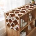 thumbnail image 6 of Table Runners 72 Inches Long Dress Scarves, Brown Geometric Moroccan Farmhouse Kitchen/Dining Table Runner, Coffee Tablerunners, Abstract Art Coffee Ombre Modern 14x72 Inch, 6 of 9