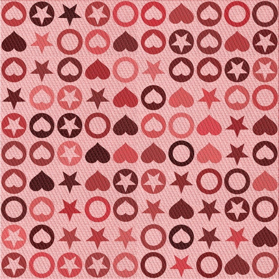 Ahgly Company Indoor Square Patterned Pastel Pink Area Rugs, 8' Square