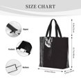 thumbnail image 3 of Balery Gothic Skull Drape Bolsa de Mano para Mujeres con Cremallera, Bolsa de Gimnasio con Compartimentos, Bolsa para Laptop, Bolsa para Trabajo, 3 of 7