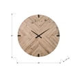 thumbnail image 4 of Monarch Specialties - Clocks, 30" Round, Large Oversized, Wall Clock, Brown, Contemporary, Modern, 4 of 5