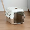 thumbnail image 3 of IRIS Medium Pet Travel Carrier, Off-White/Brown, 3 of 10