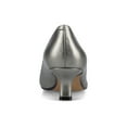 thumbnail image 3 of Journee Womens Pammie Slip On Pointed Toe Kitten Heel Pumps, Widths Available, 3 of 8