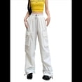 thumbnail image 3 of Pantalones Cargo para Mujer, Pantalones Casuales de Senderismo, Pantalones Holgados Y2K de Cintura Alta con Múltiples Bolsillos M, 3 of 7